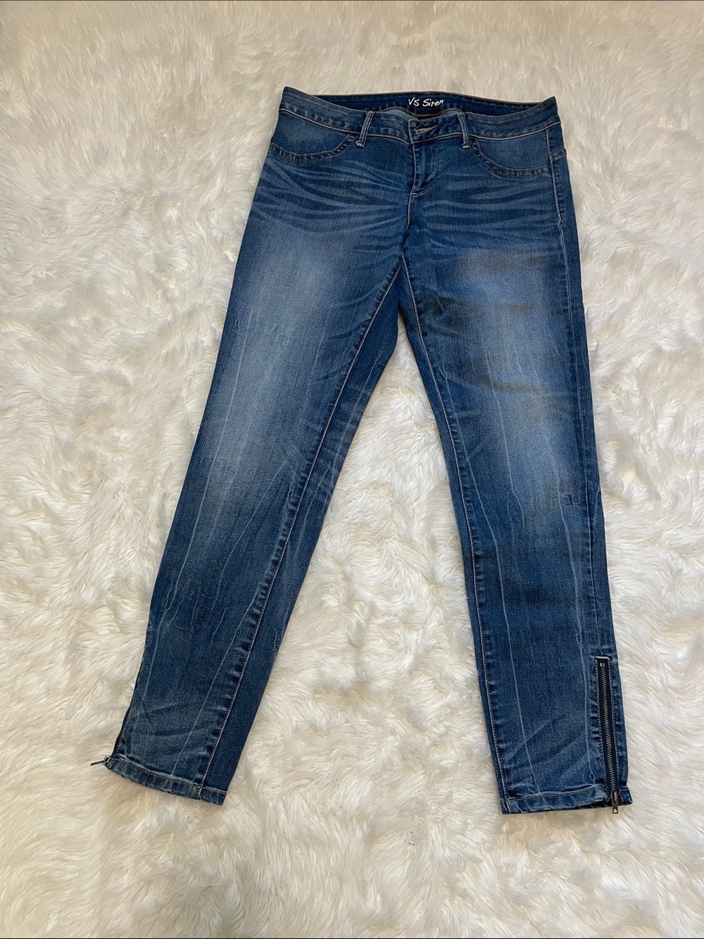 Victoria's Secret Siren Slim Fit Ankle-zip Skinny Jeans size 12